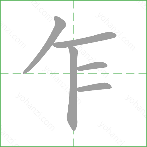 乍 Stroke Order Animation