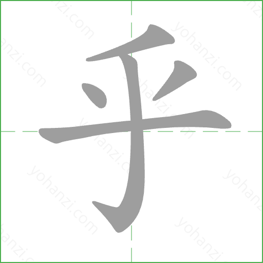乎 Stroke Order Animation