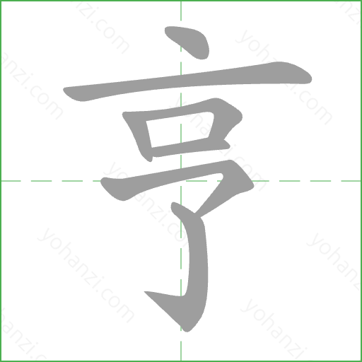 亨 Stroke Order Animation