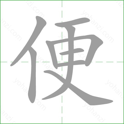 便 Stroke Order Animation