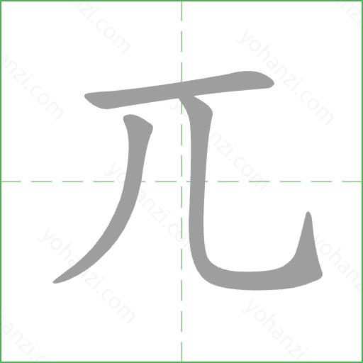 兀 Stroke Order Animation