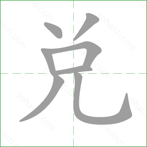 兌 Stroke Order Animation