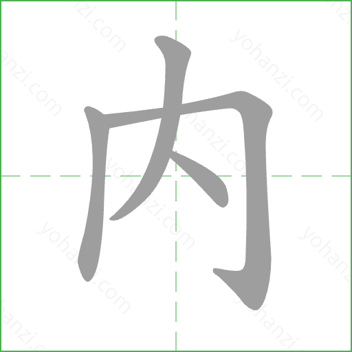 內 Stroke Order Animation
