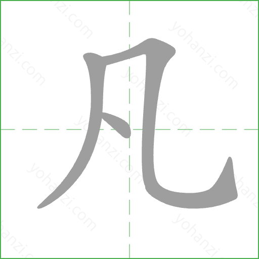 凡 Stroke Order Animation
