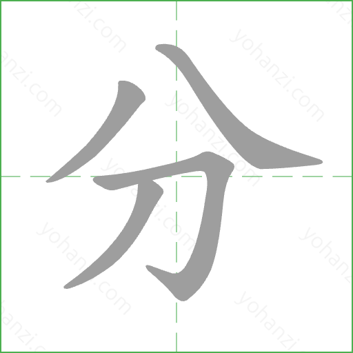 分 Stroke Order Animation