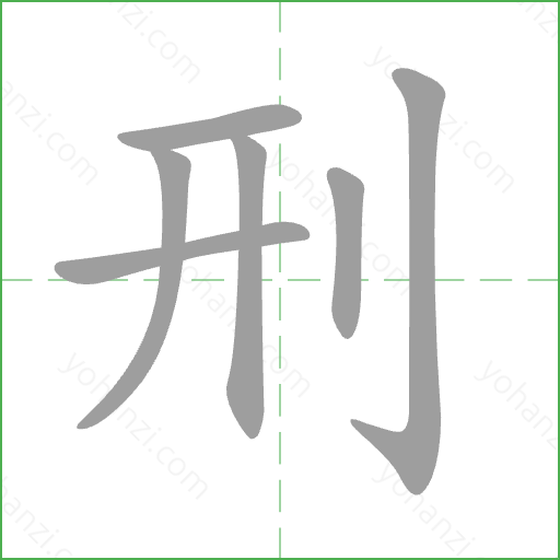 刑 Stroke Order Animation