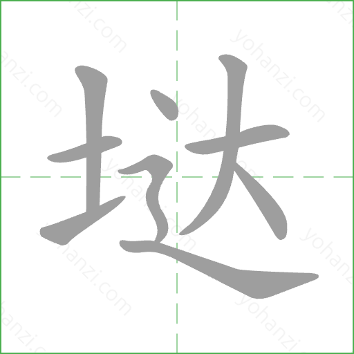 垯 Stroke Order Animation