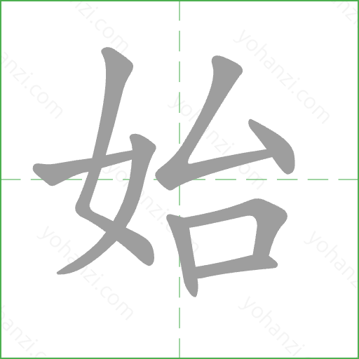 始 Stroke Order Animation