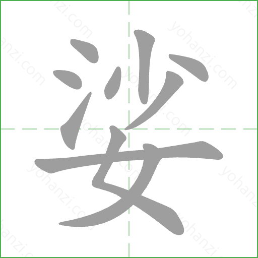 娑 Stroke Order Animation