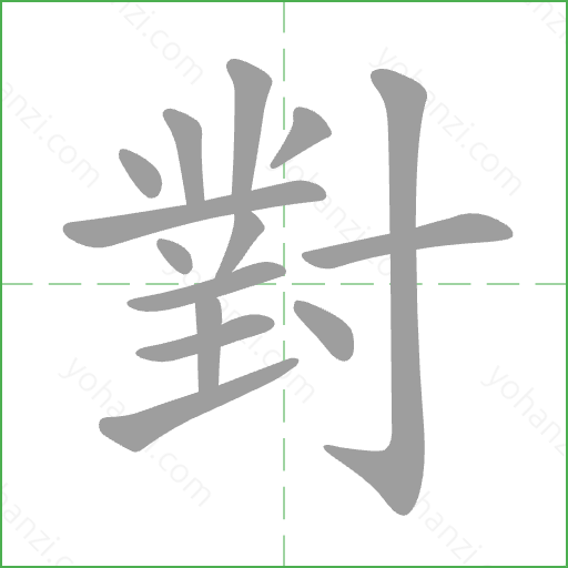 對 Stroke Order Animation