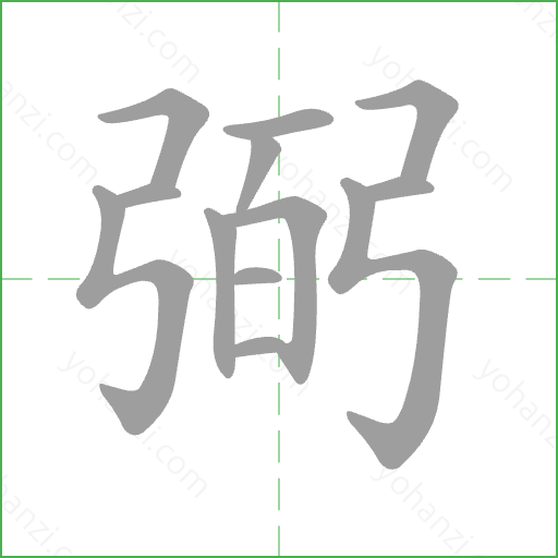 弼 Stroke Order Animation