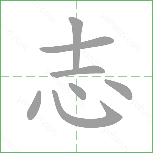 志 Stroke Order Animation
