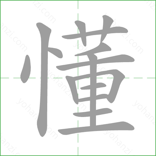 懂 Stroke Order Animation