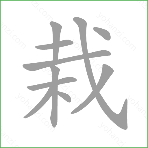 栽 Stroke Order Animation