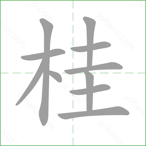 桂 Stroke Order Animation