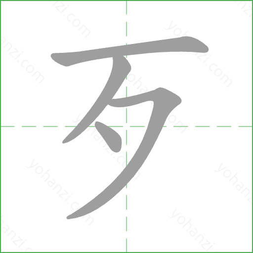 歹 Stroke Order Animation
