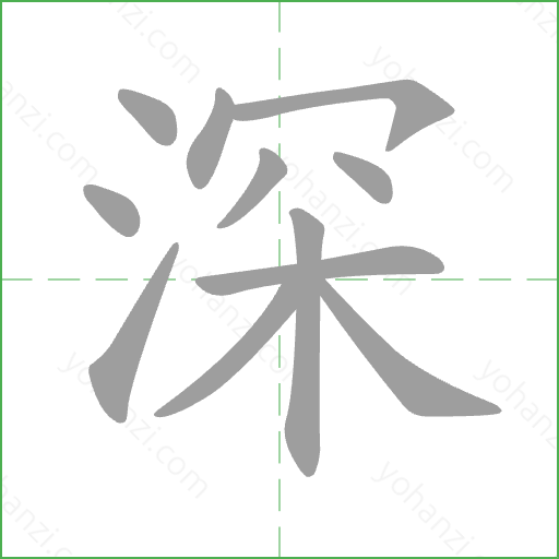 深 Stroke Order Animation