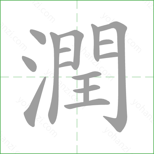 潤 Stroke Order Animation
