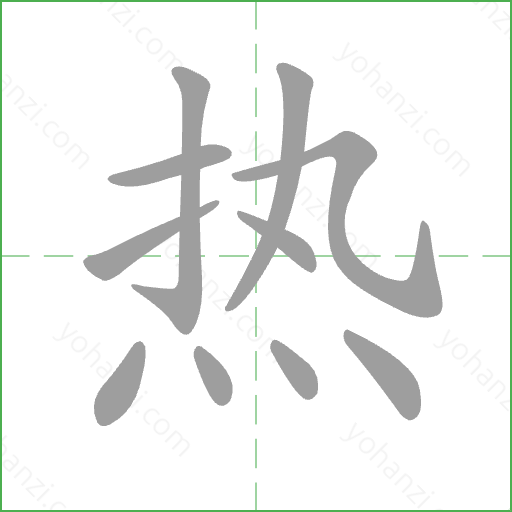 热 Stroke Order Animation