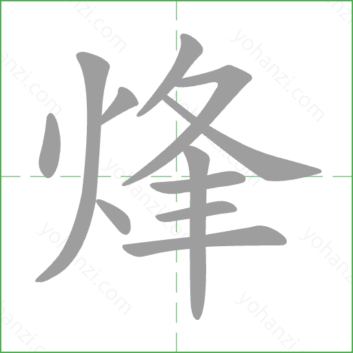 烽 Stroke Order Animation
