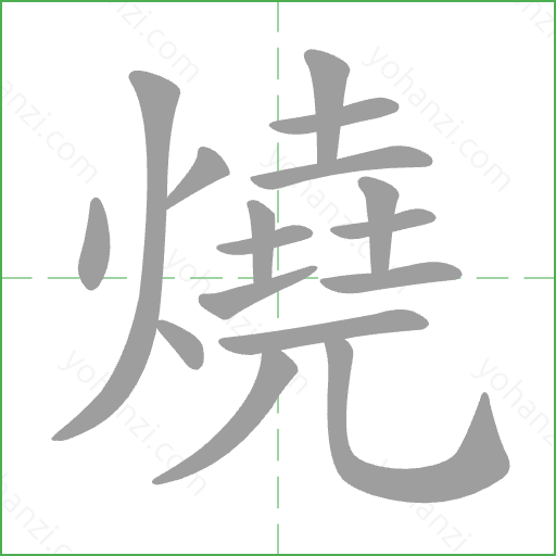 燒 Stroke Order Animation