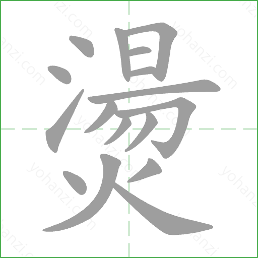燙 Stroke Order Animation