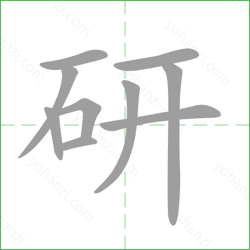 研 Stroke Order Animation