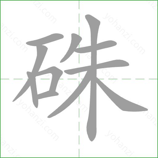 硃 Stroke Order Animation