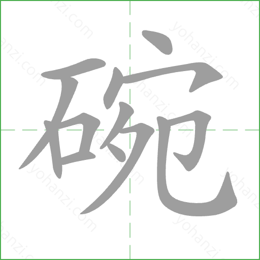 碗 Stroke Order Animation