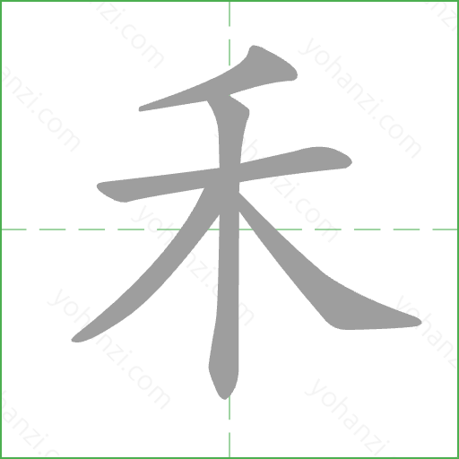 禾 Stroke Order Animation