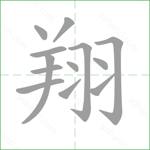 翔 Stroke Order Animation