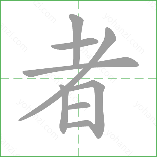 者 Stroke Order Animation