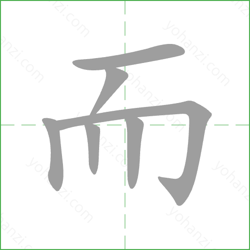 而 Stroke Order Animation