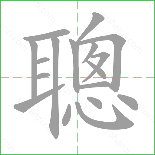 聰 Stroke Order Animation