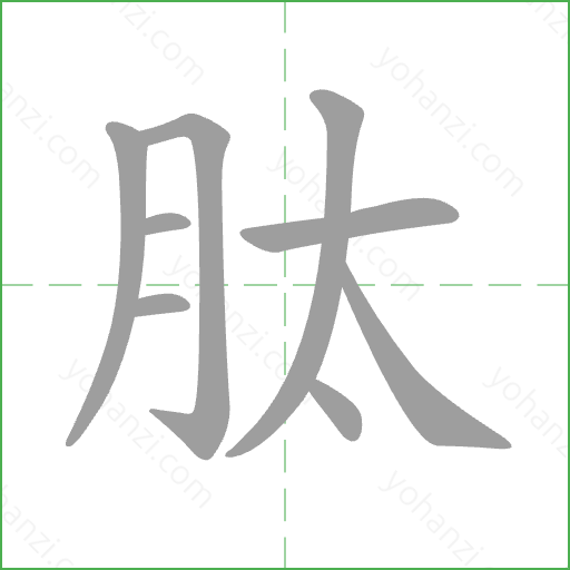 肽 Stroke Order Animation