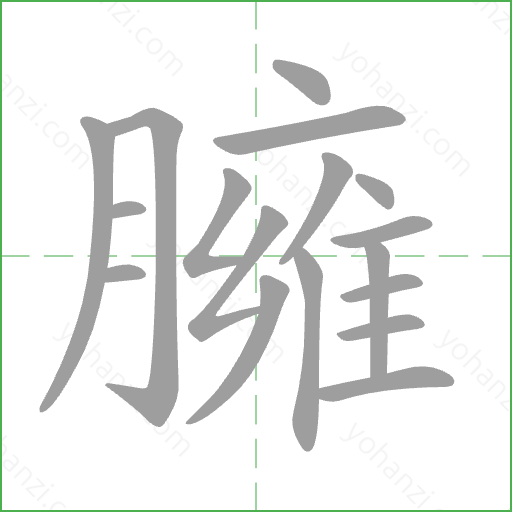 臃 Stroke Order Animation