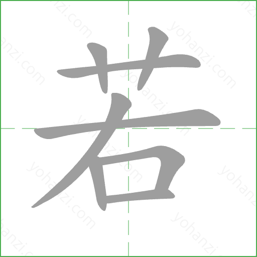 若 Stroke Order Animation