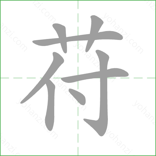 苻 Stroke Order Animation