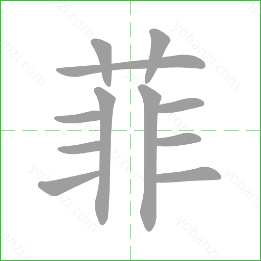 菲 Stroke Order Animation