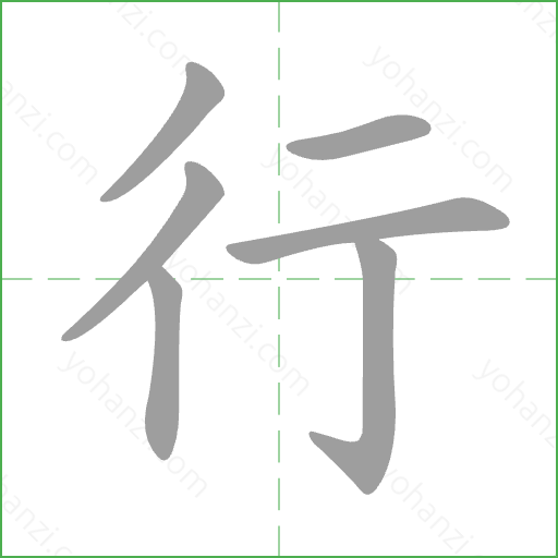 行 Stroke Order Animation