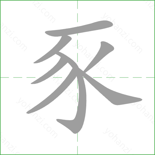 豕 Stroke Order Animation