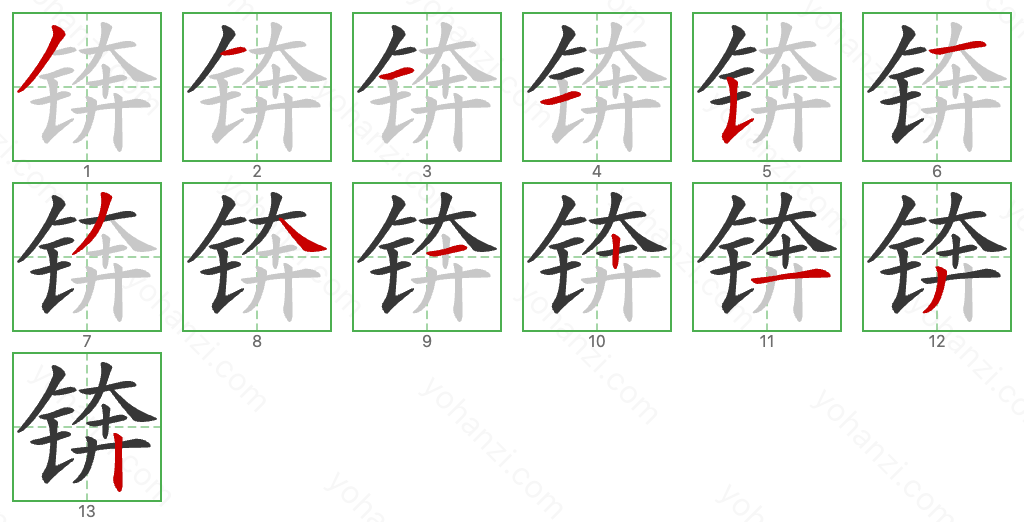 锛 Stroke Order Diagrams