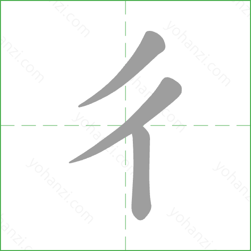 ㄔ Stroke Order Animation