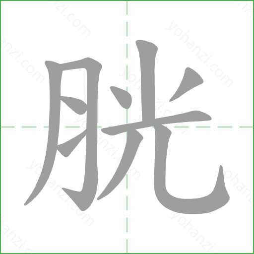 胱 Stroke Order Animation