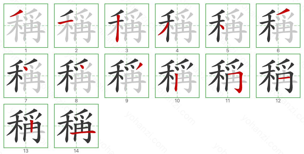 稱 Stroke Order Diagrams