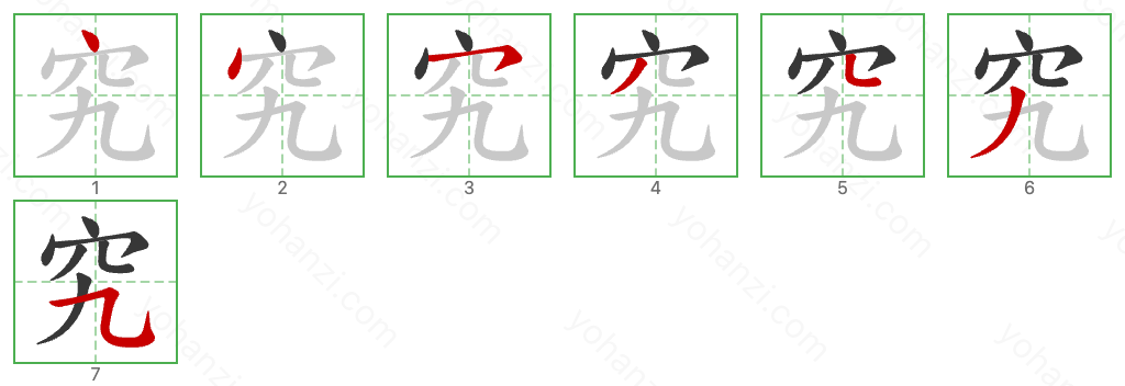 究 Stroke Order Diagrams