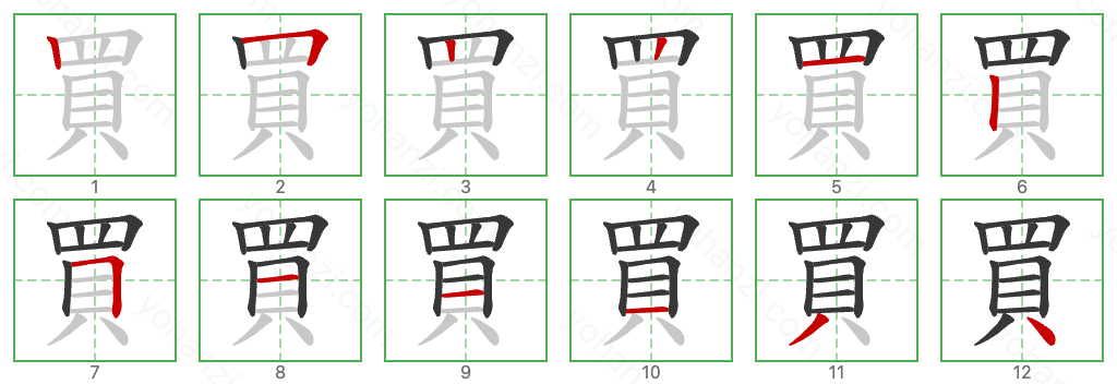 買 Stroke Order Diagrams