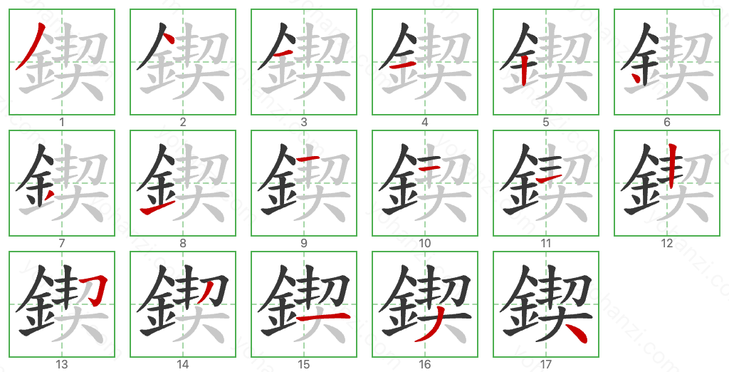 鍥 Stroke Order Diagrams